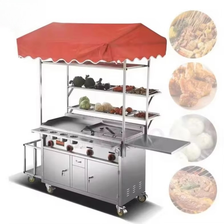 Mobile Food Cart Trailer Stain - đánh giá và giá Food Snacks Catering