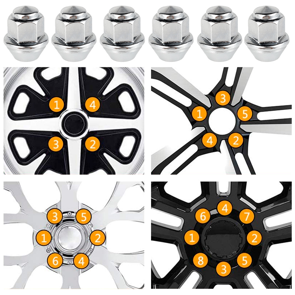 20Pcs Wheel Nuts For Ford Whee - đánh giá và giá Nuts Mix