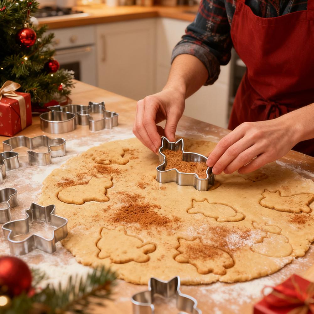 9Pcs Cat Cookie Cutters Set As - đánh giá và giá Cookies Pack