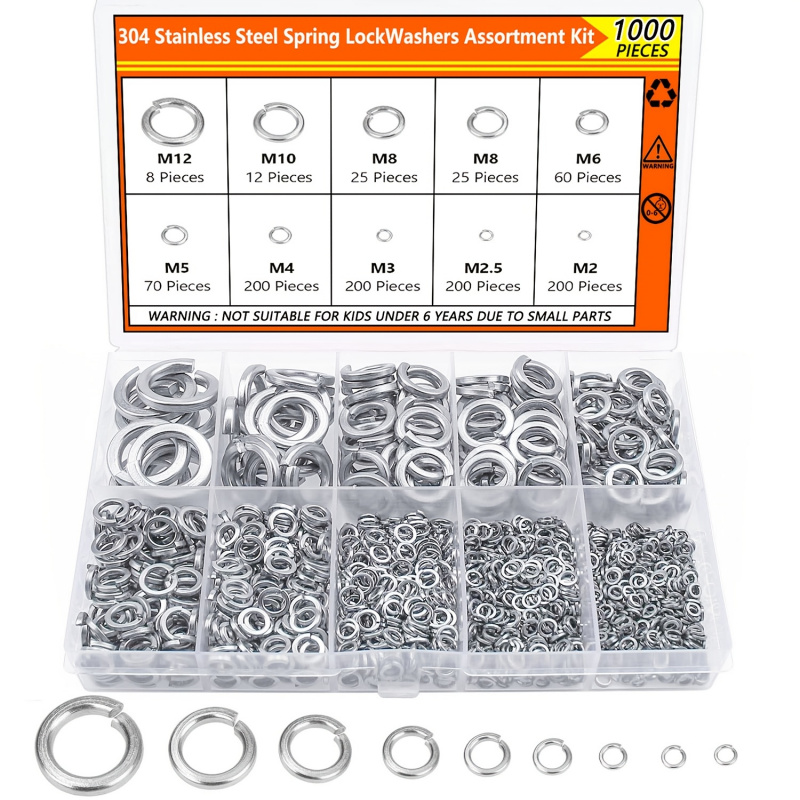 1000Pcs M2 M2.5 M3 M4 M5 M6 M8 - đánh giá và giá Nuts Mix