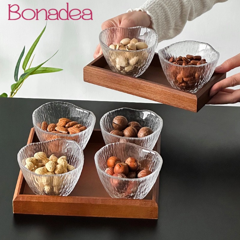 Clear Glass Cups Divided Nut T - đánh giá và giá Dried Fruit