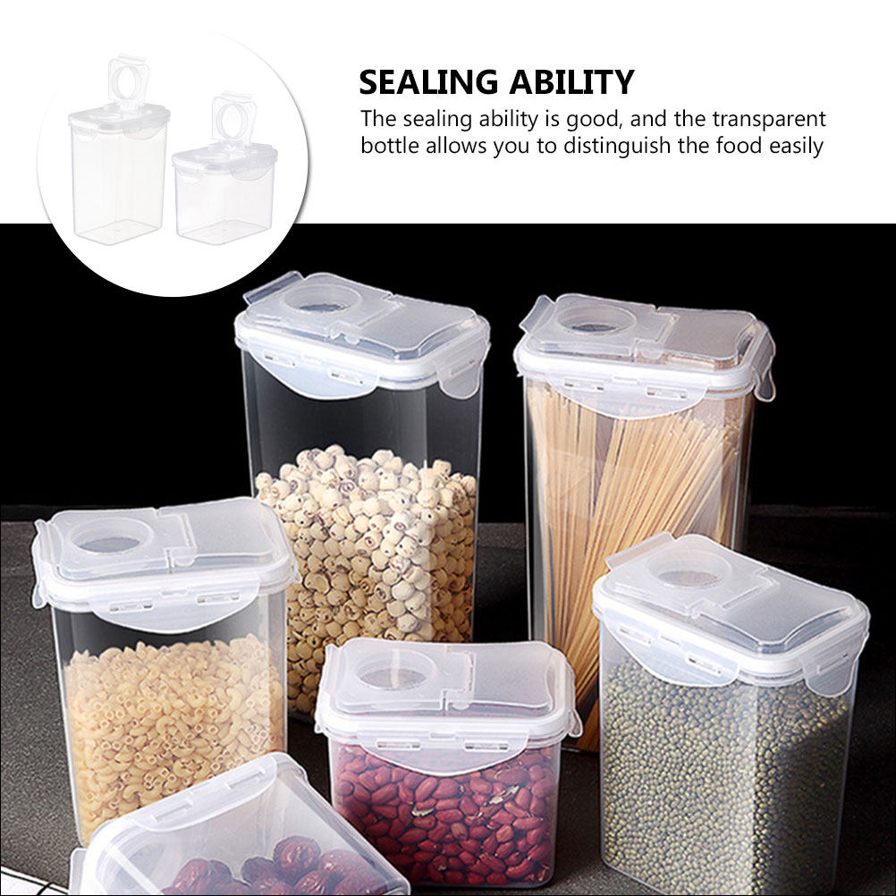 2Pcs Storage Jar Set Plastic A - đánh giá và giá Dried Fruit