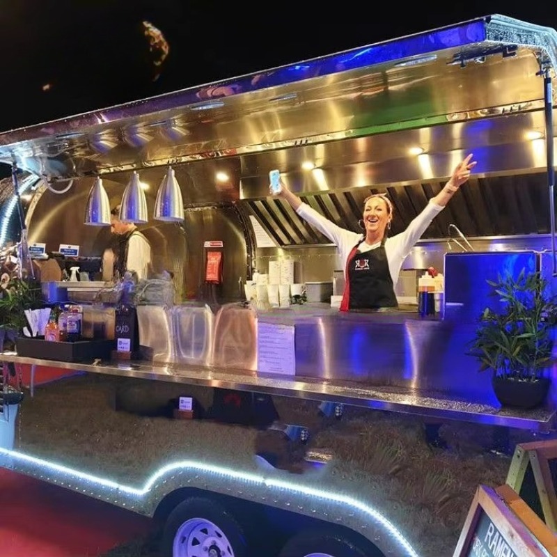 Food Truck Trailer Mobile Ice  - đánh giá và giá Popcorn