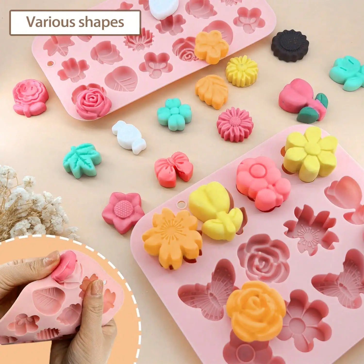1-2 PCS Flower Theme Chocolate - đánh giá và giá Gummy Candy